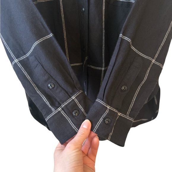 Athleta Gorpcore Heat Gen Flannel Plaid Button Down Shirt Women’s Small - Picture 3 of 6